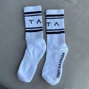 Tracy Anderson striped crew Socks
